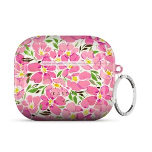 Pink Blooms by Ellie Watkinson AirPods Case sold by KaseMe