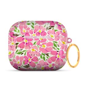 Pink Blooms by Ellie Watkinson AirPods Case sold by KaseMe