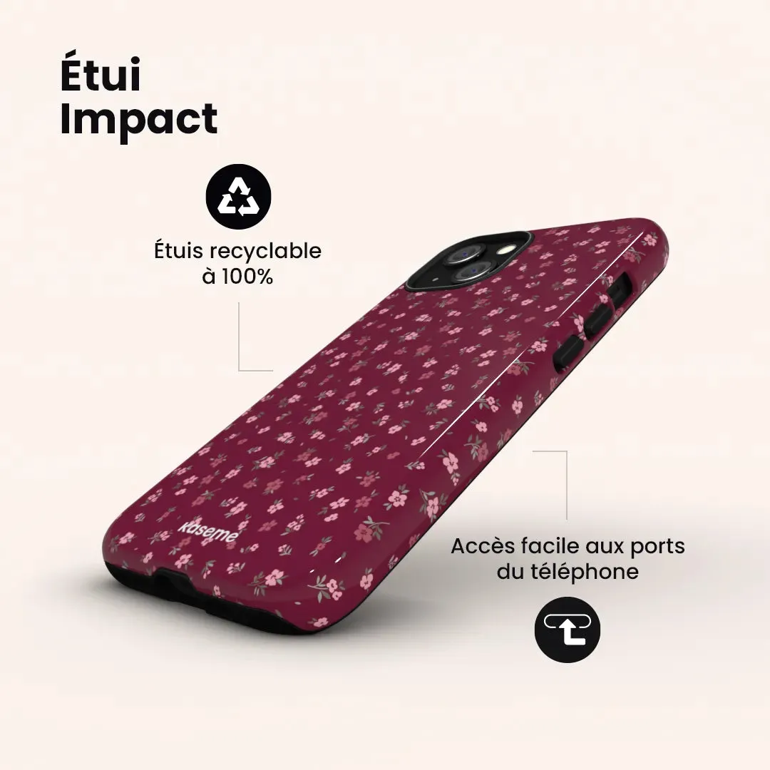 Porcelain Blossom Burgundy sold by KaseMe product image thumbnail 2