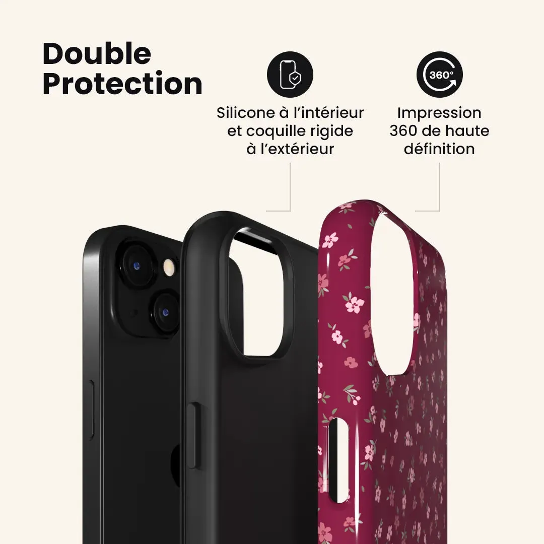 Porcelain Blossom Burgundy sold by KaseMe product image thumbnail 3