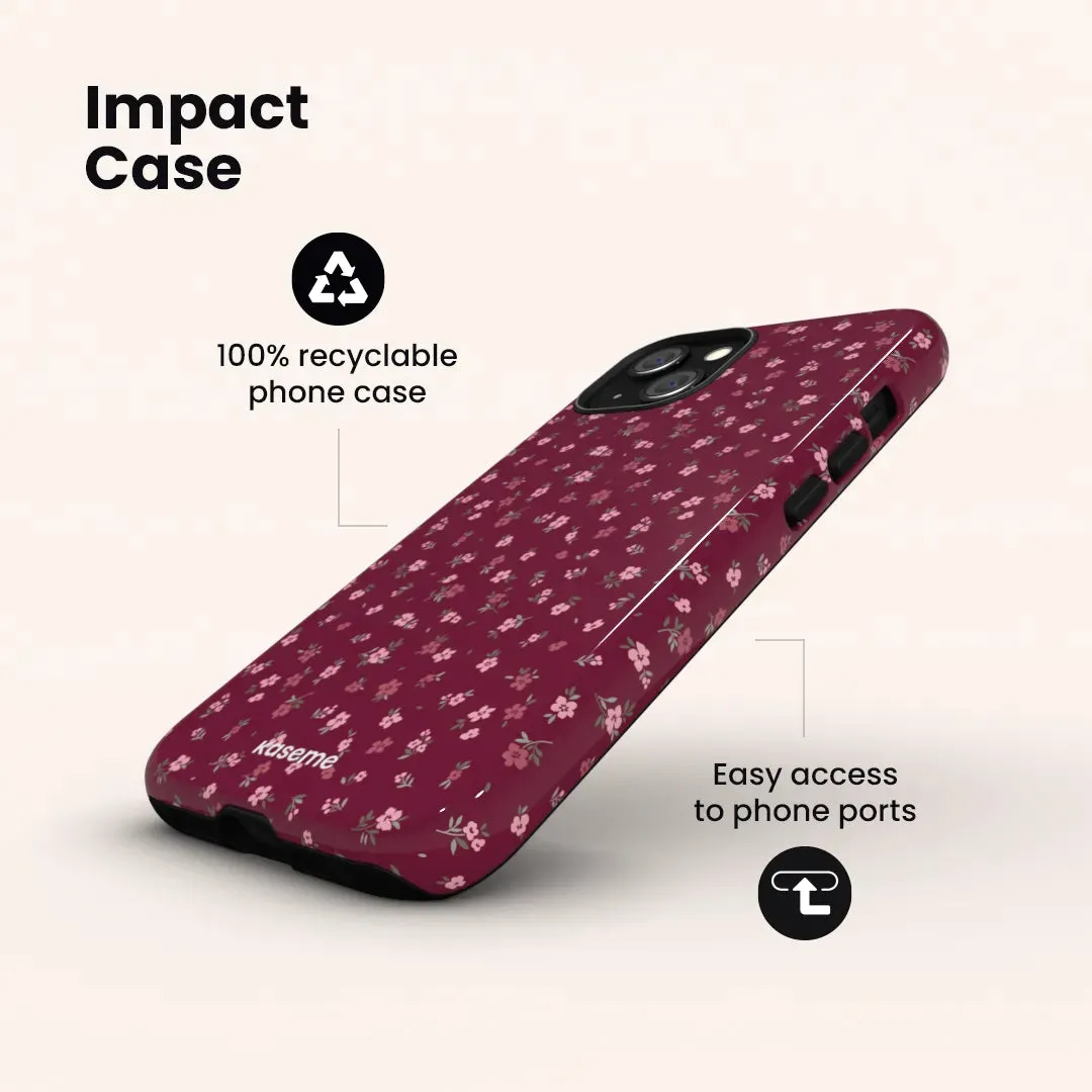 Porcelain Blossom Burgundy sold by KaseMe product image thumbnail 5