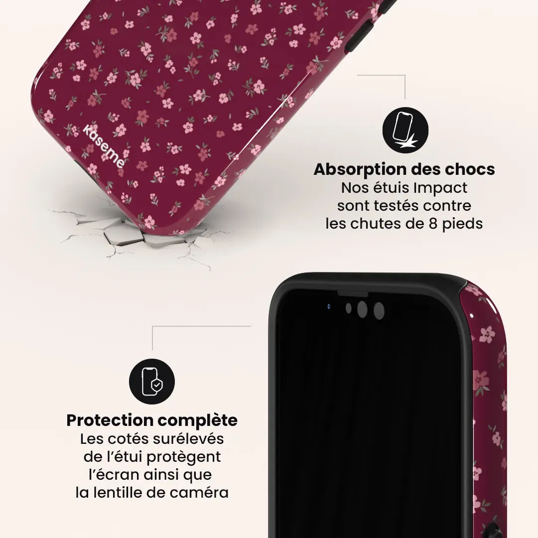 Porcelain Blossom Burgundy sold by KaseMe product image thumbnail 4