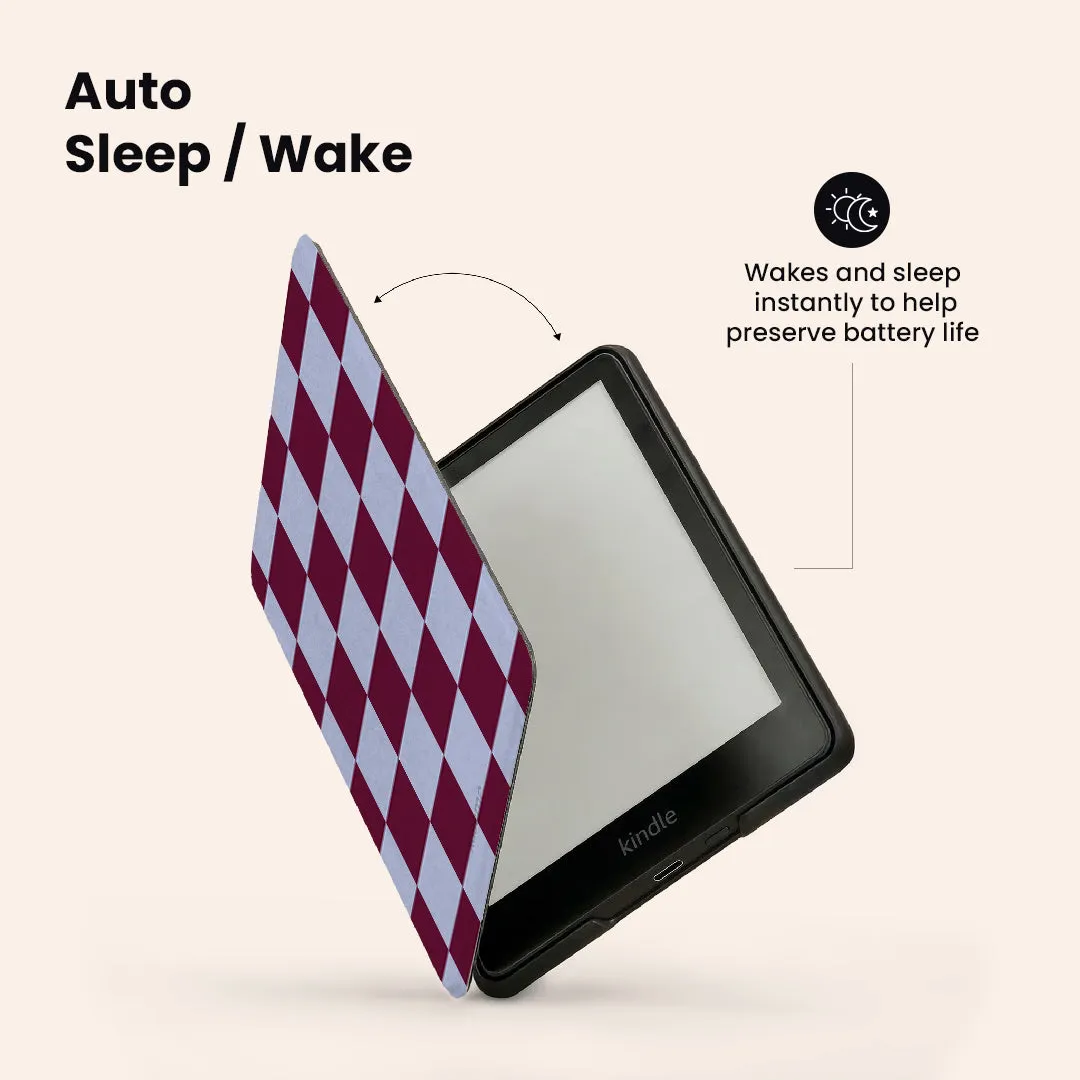 Checkered Blue E-Reader Case sold by KaseMe product image thumbnail 3