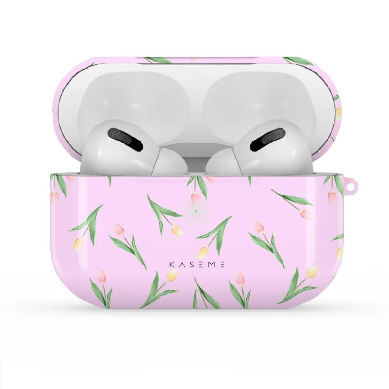 Tulip Garden Purple by Sarah Couture AirPods Case sold by KaseMe