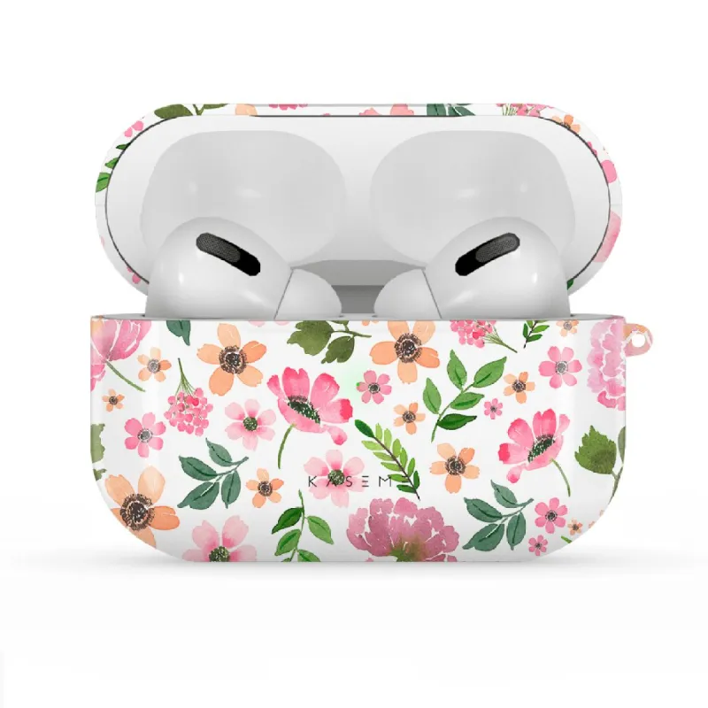 Summer Garden Pink by Pooja Umrani AirPods Case sold by KaseMe