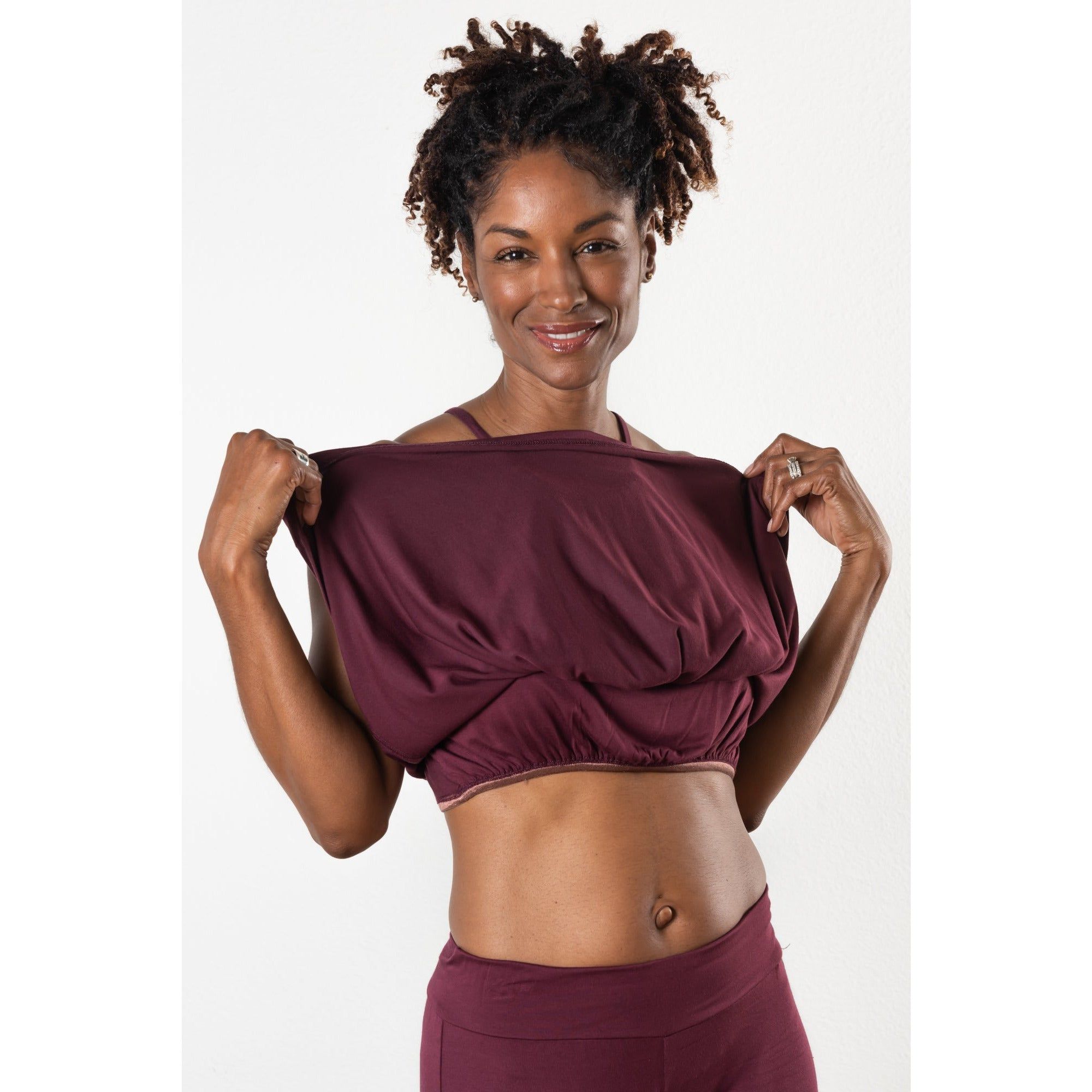 Jet Setter Top, Cabernet sold by JJwinks product image thumbnail 2
