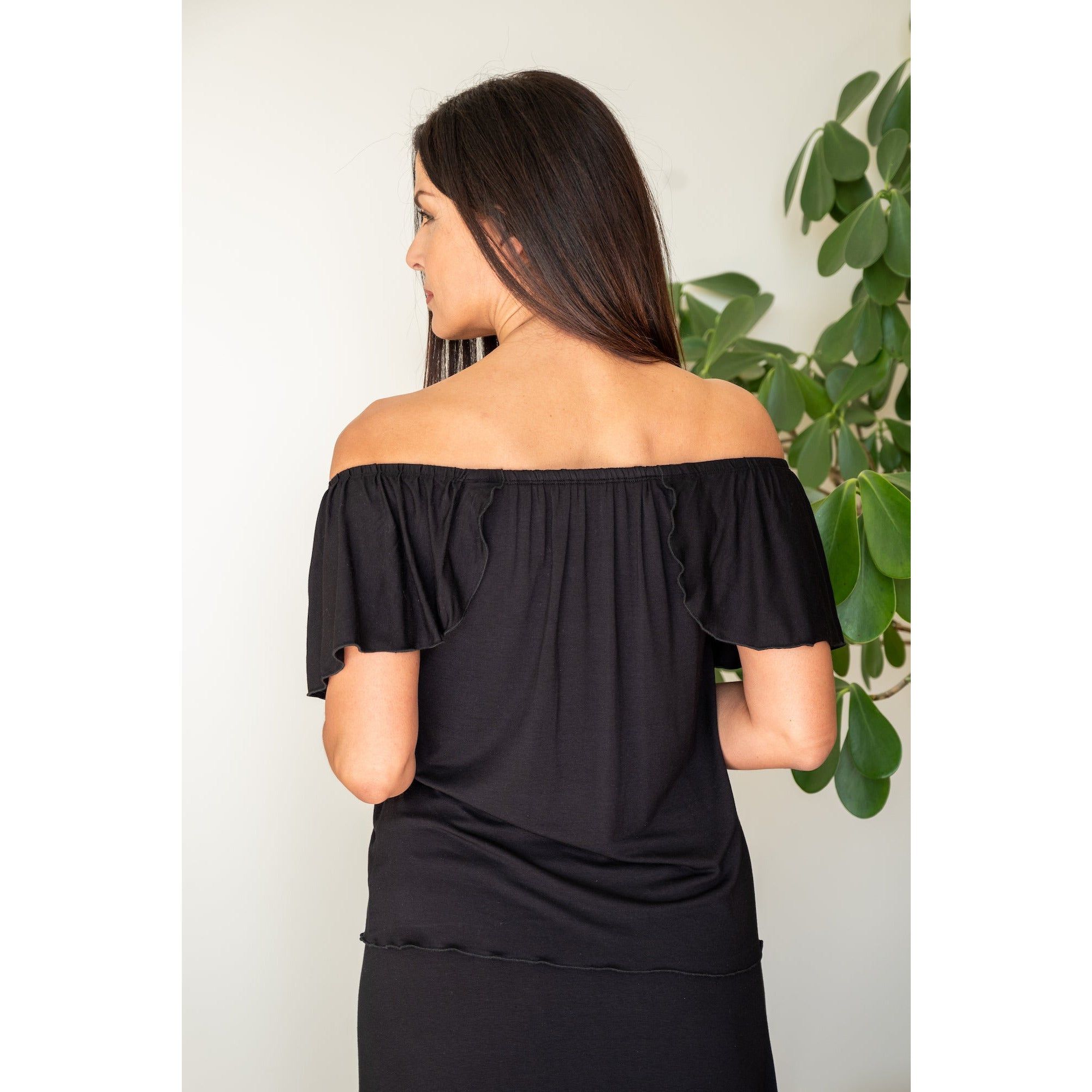 The Flirt Top, Black sold by JJwinks product image thumbnail 3