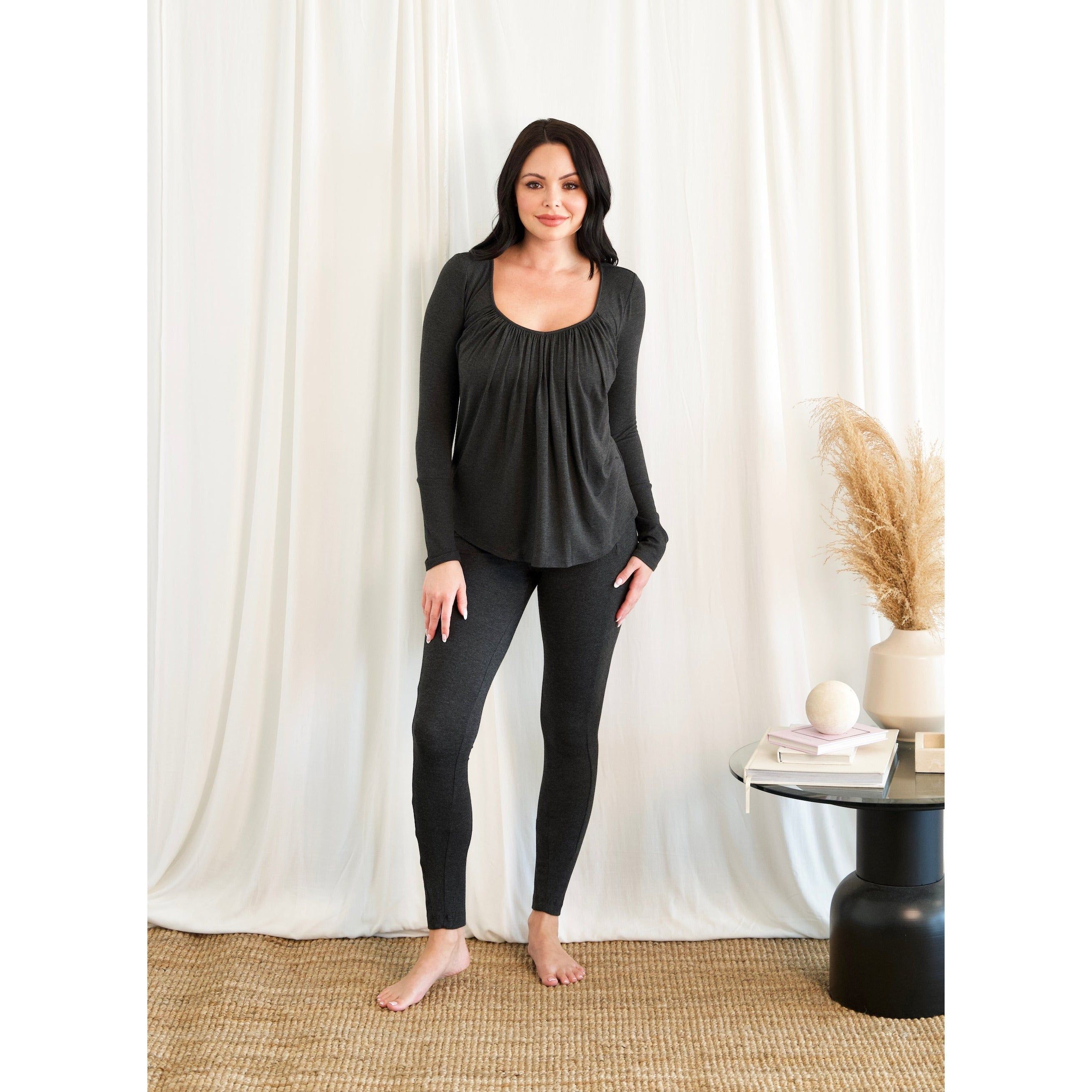 Full Moon Top, Charcoal sold by JJwinks