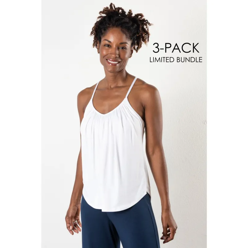 3 Pack - Slumber Party Top, White sold by JJwinks