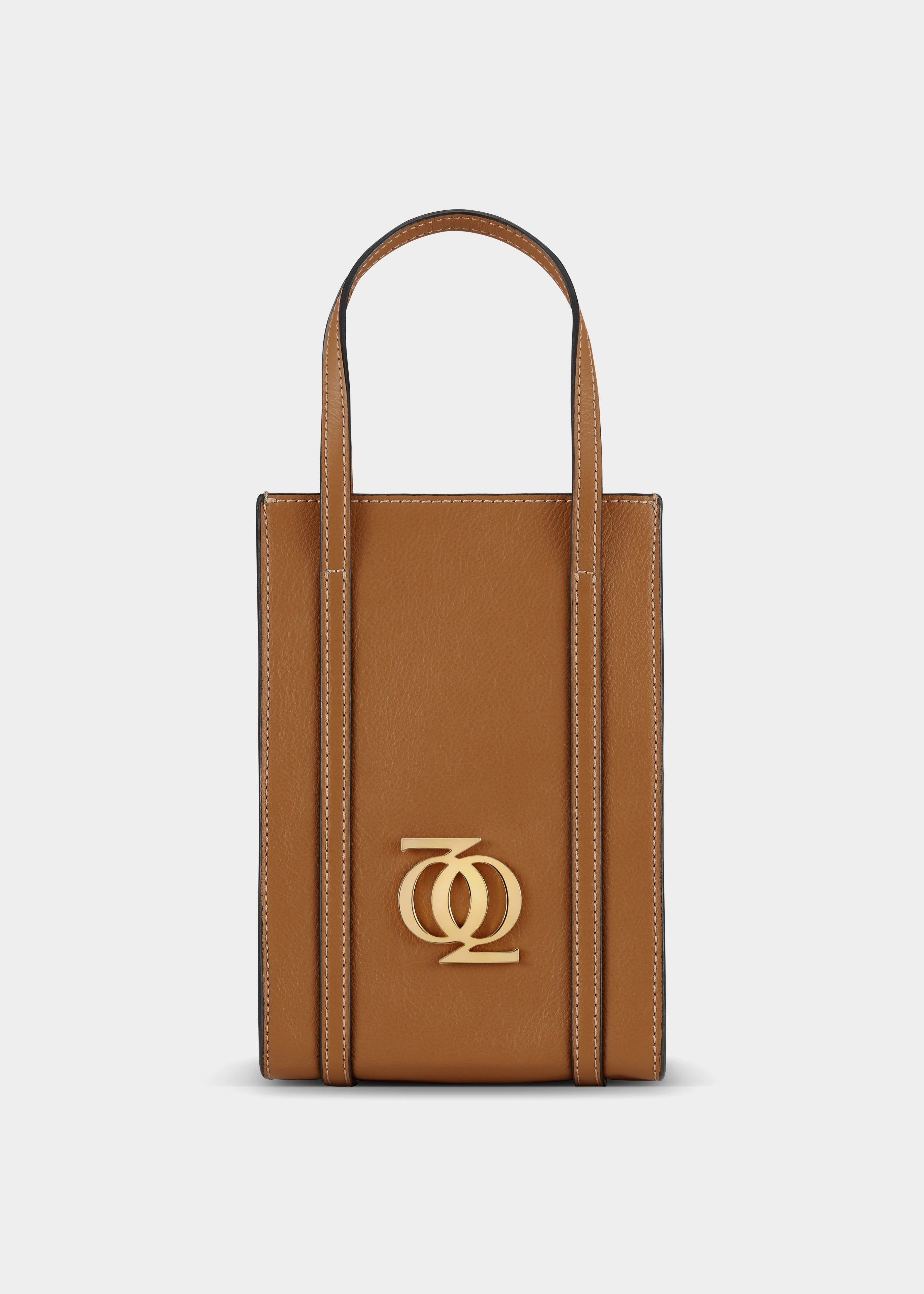 MINI TOTE COGNAC sold by God Saves Queens