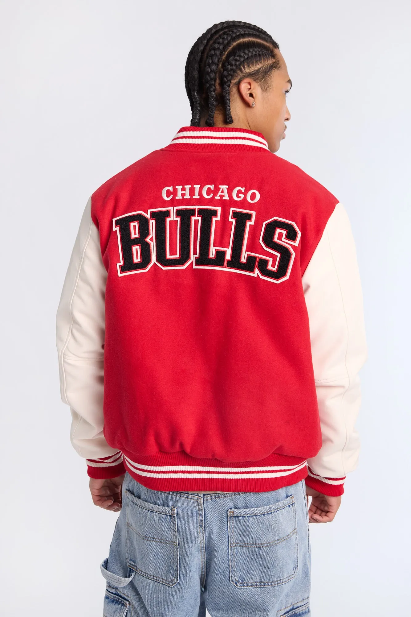 Mens Chicago Bulls Varsity Bomber Jacket sold by West49 product image thumbnail 2