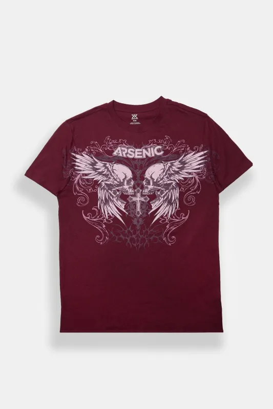 Arsenic Winged Skulls Graphic Tee sold by West49
