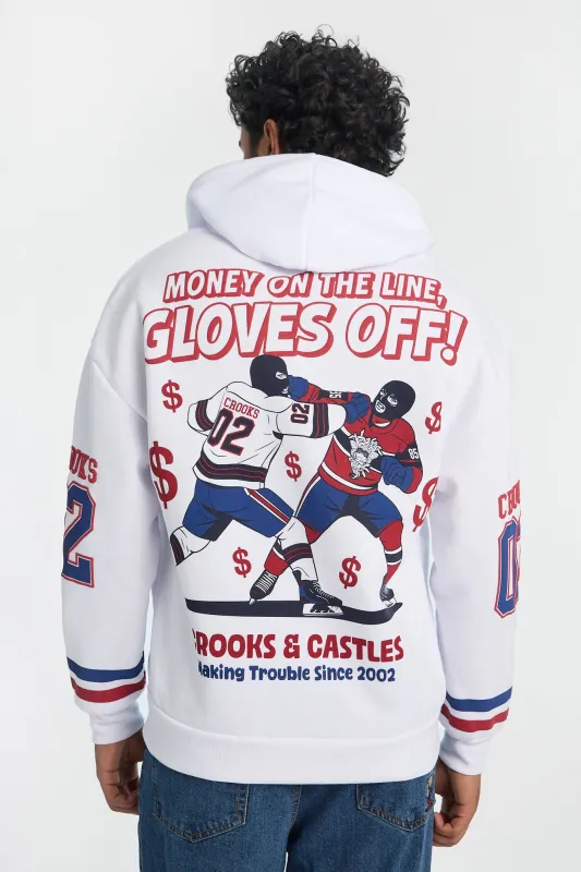 Haut à capuchon zippé imprimé hockey Crooks & Castles homme sold by West49