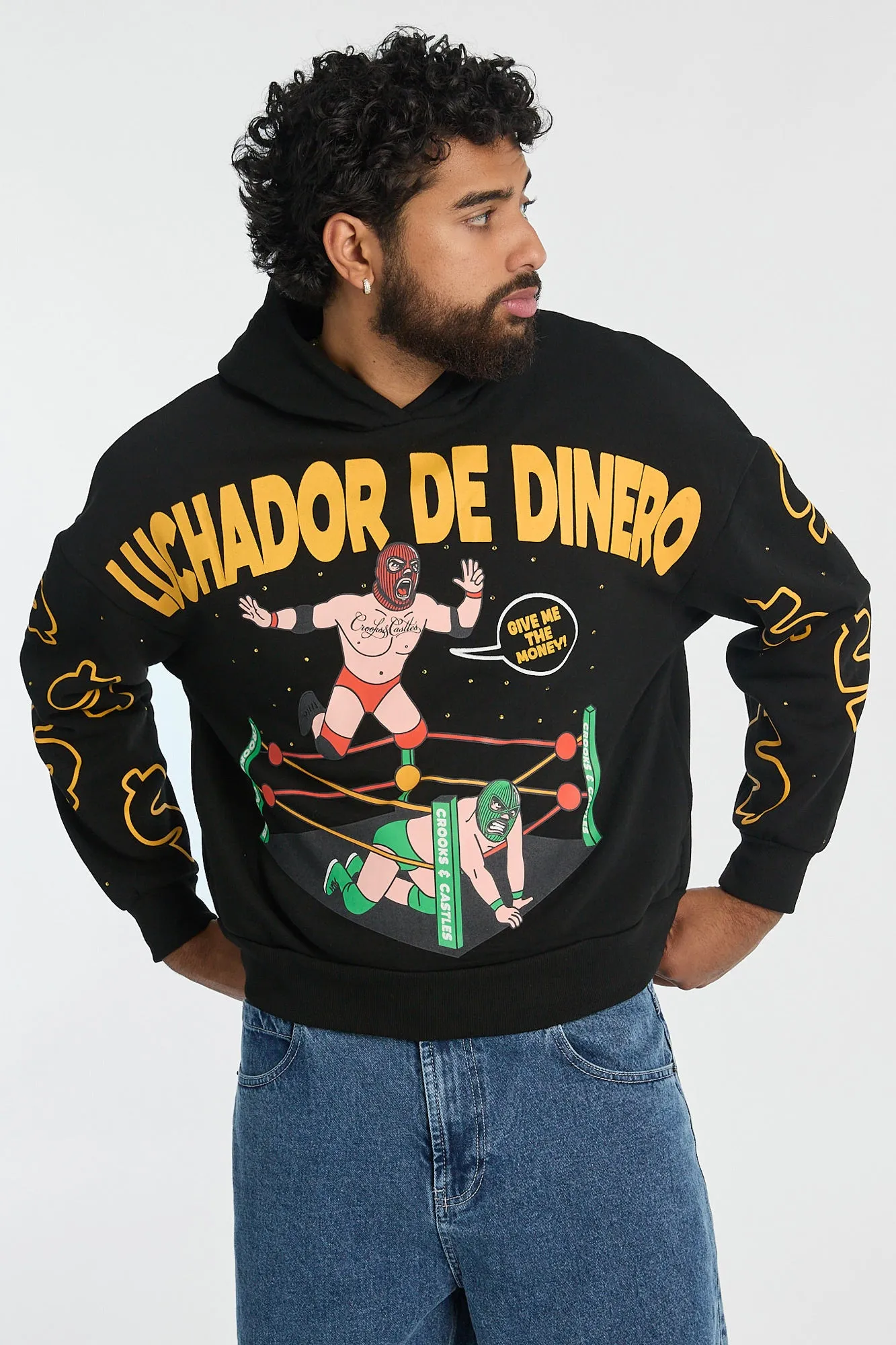 Haut à capuchon imprimé Luchador Crooks & Castles homme sold by West49