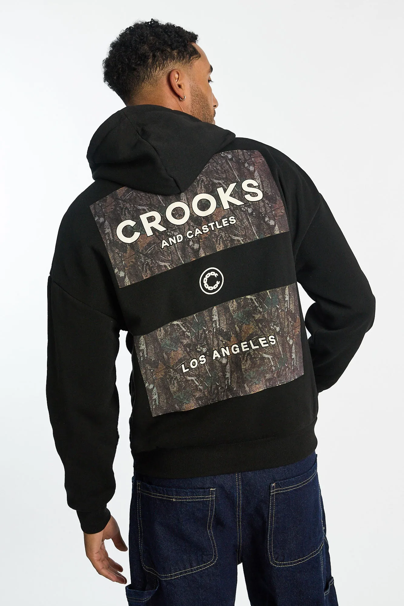 Haut à capuchon imprimé camouflage arbres Crooks & Castles homme sold by West49 product image thumbnail 2