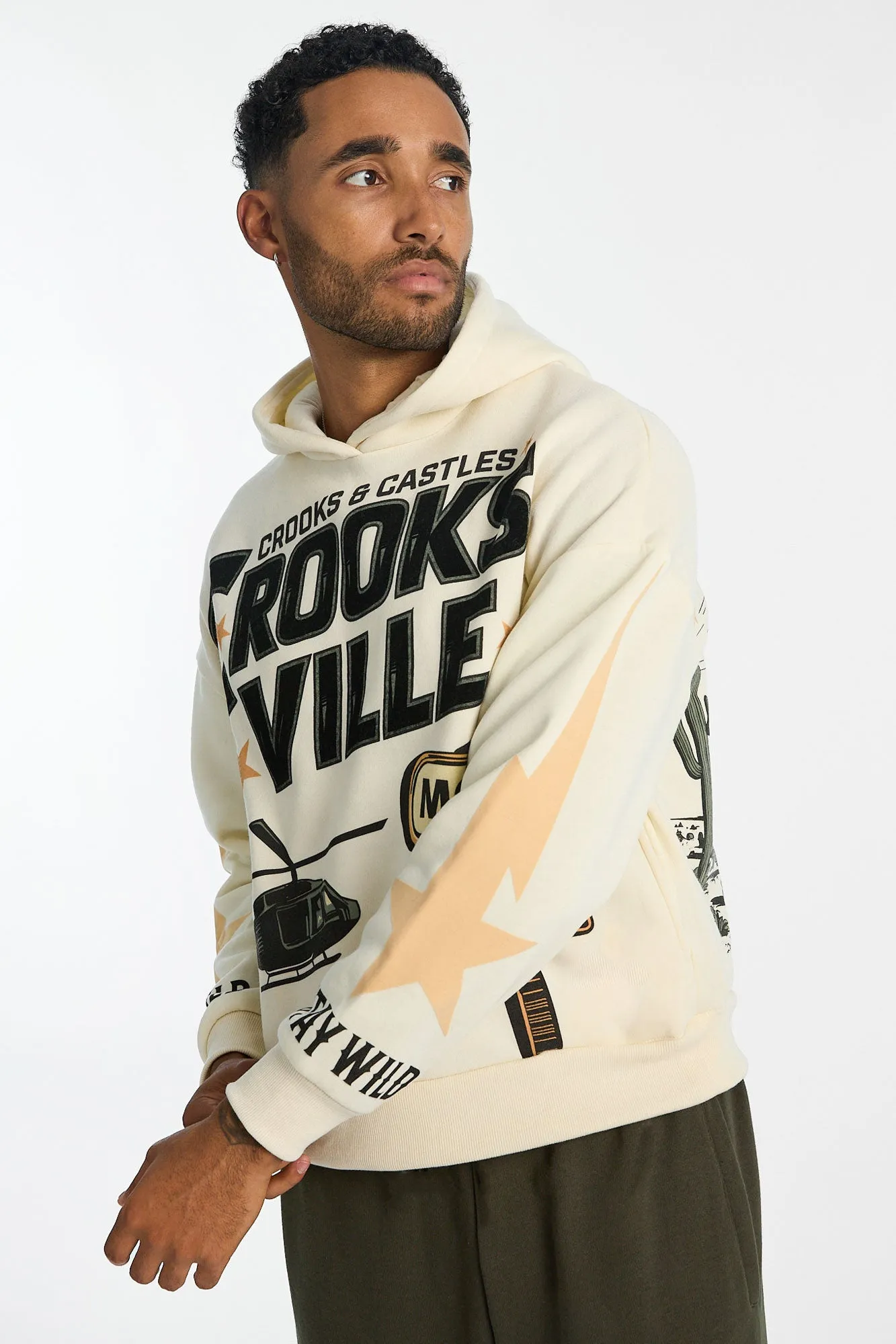 Haut à capuchon imprimé Crooks & Castles Crooksville homme sold by West49 product image thumbnail 5