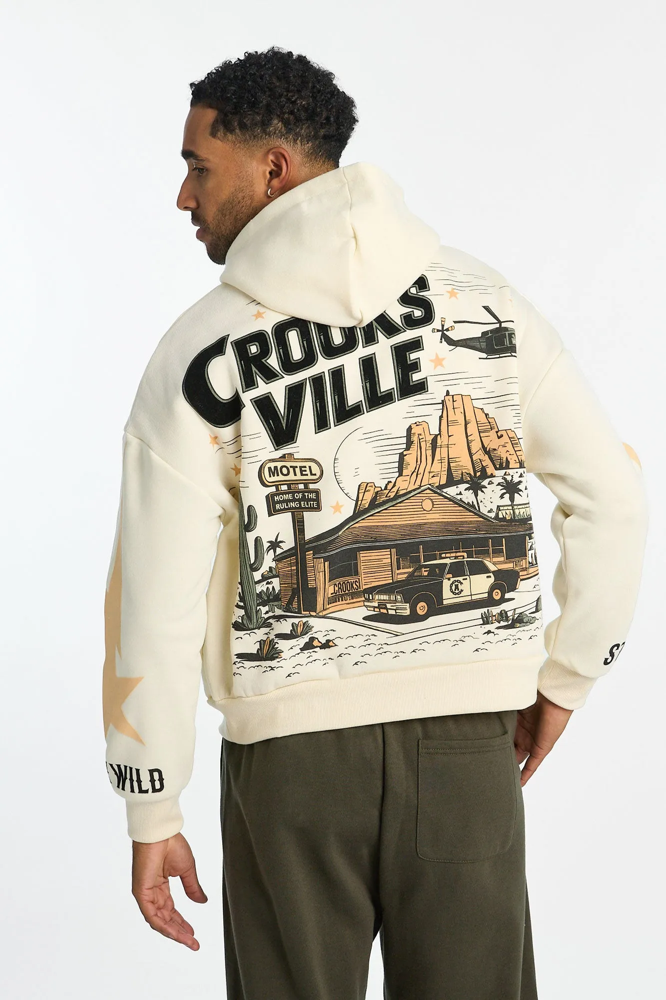 Haut à capuchon imprimé Crooks & Castles Crooksville homme sold by West49 product image thumbnail 3