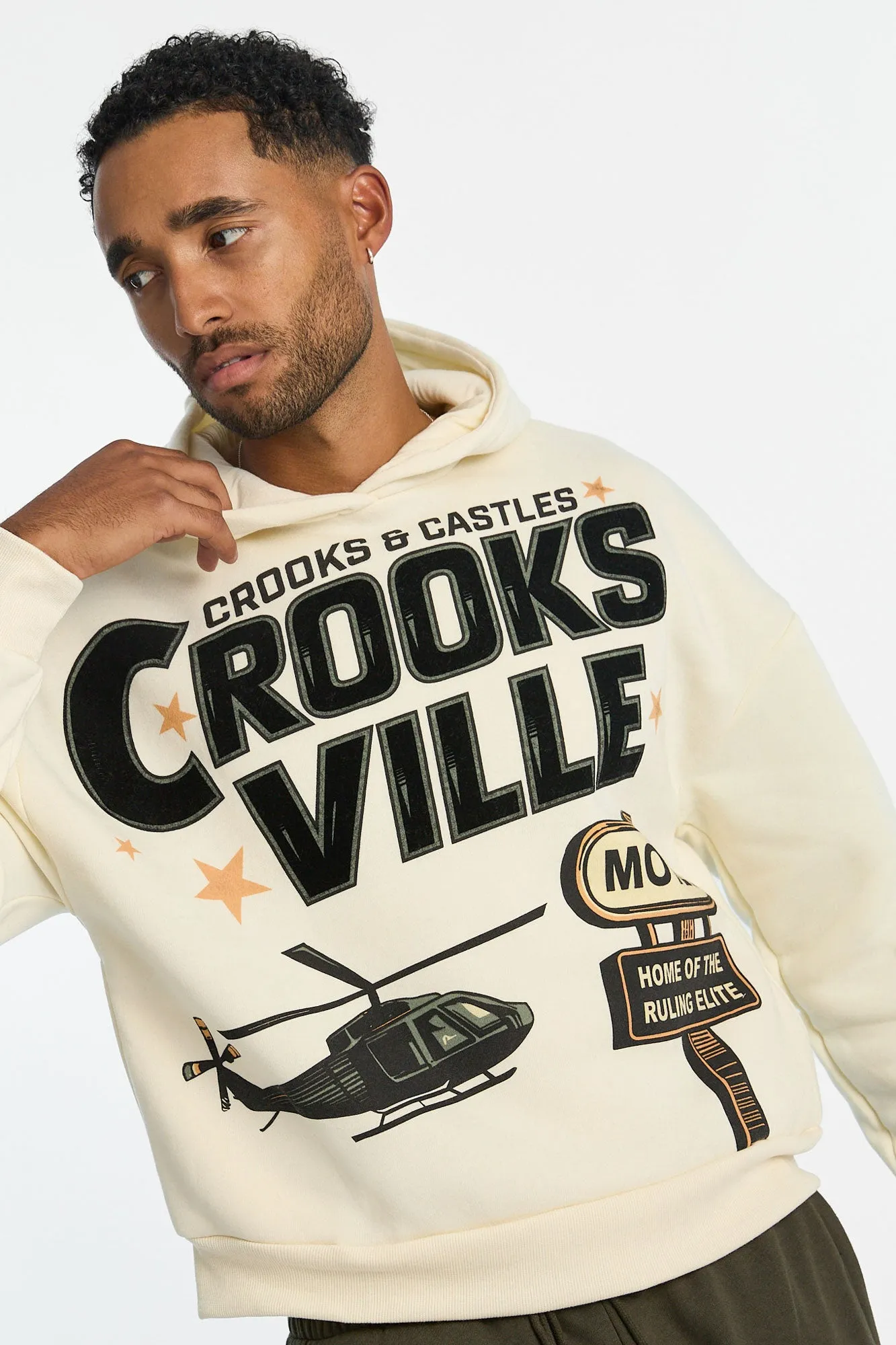 Haut à capuchon imprimé Crooks & Castles Crooksville homme sold by West49 product image thumbnail 2