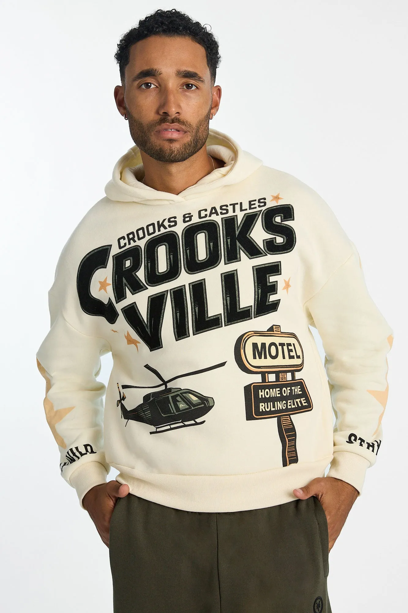 Haut à capuchon imprimé Crooks & Castles Crooksville homme sold by West49