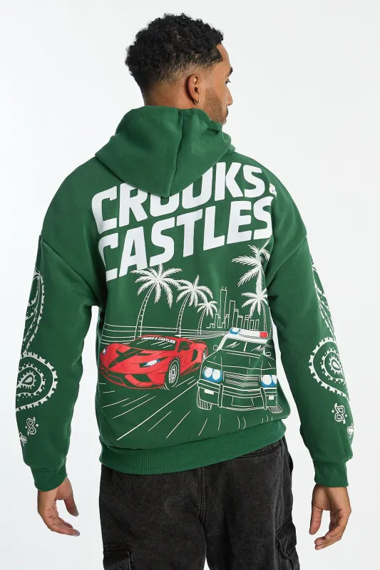 Haut à capuchon imprimé course Crooks & Castles homme sold by West49