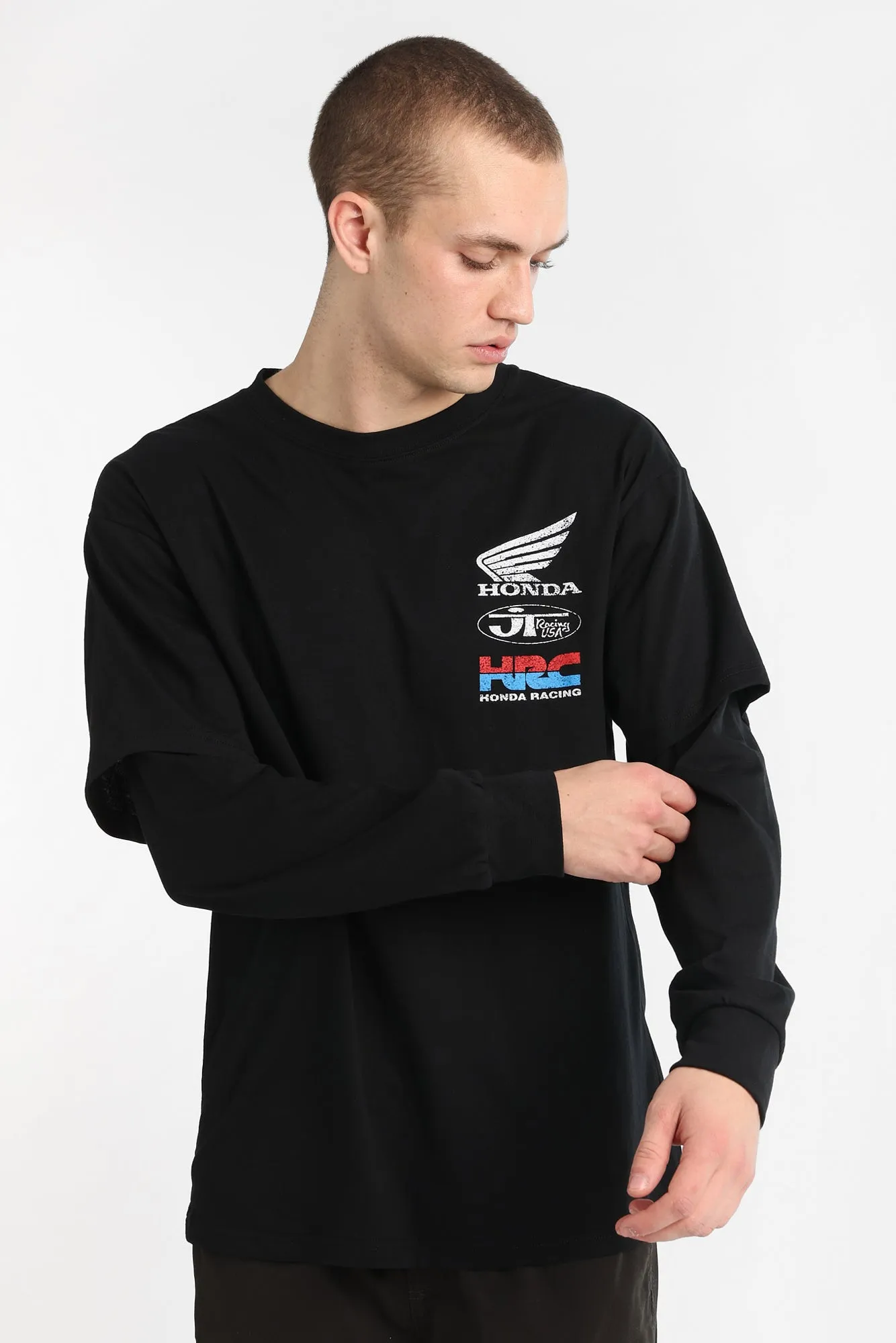 Honda Racing Long Sleeve 2-Fer Tee sold by West49 product image thumbnail 2