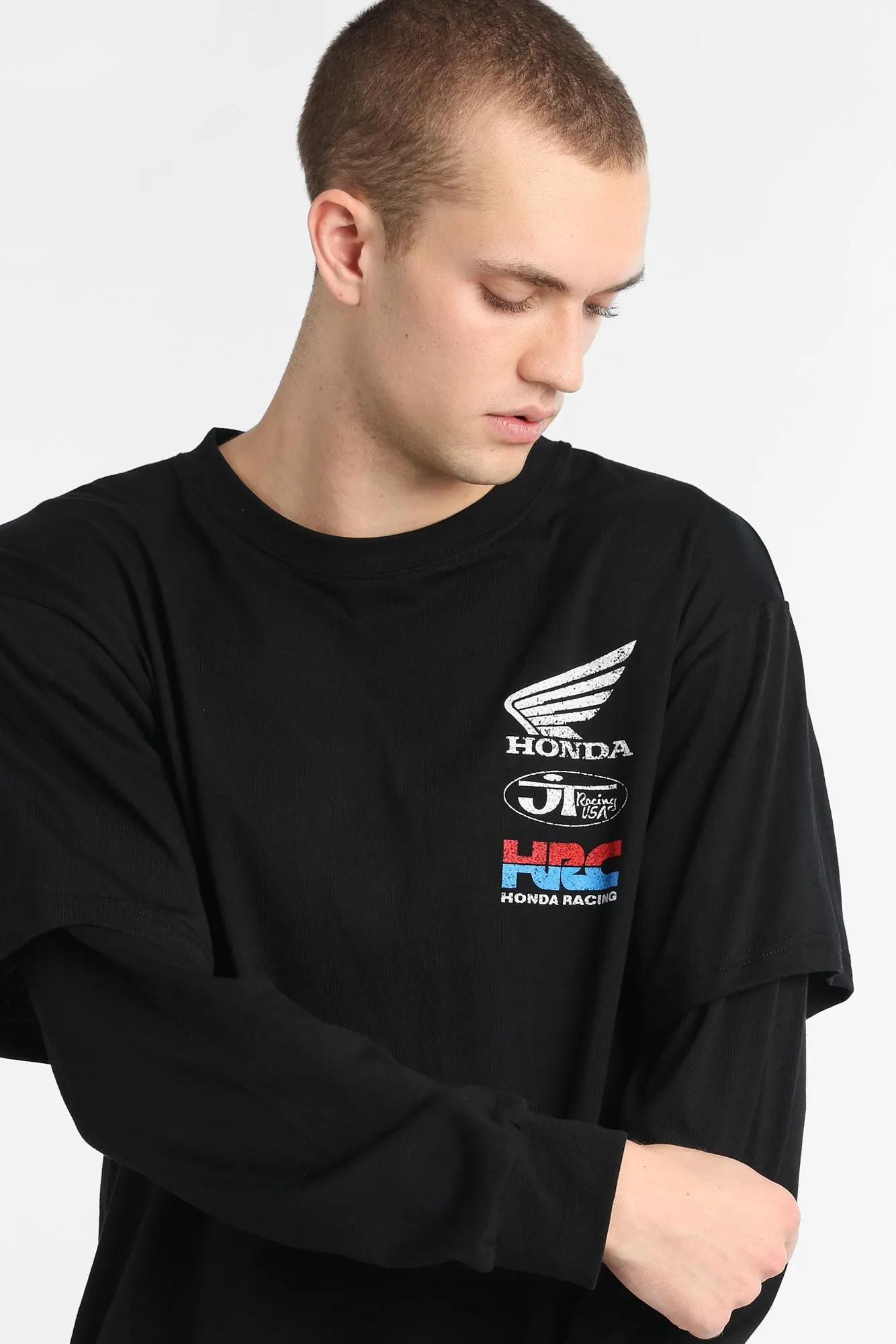 Honda Racing Long Sleeve 2-Fer Tee sold by West49 product image thumbnail 3