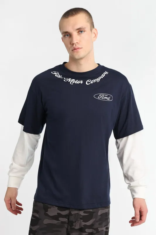 Ford Motor Company Long Sleeve 2-Fer Tee sold by West49