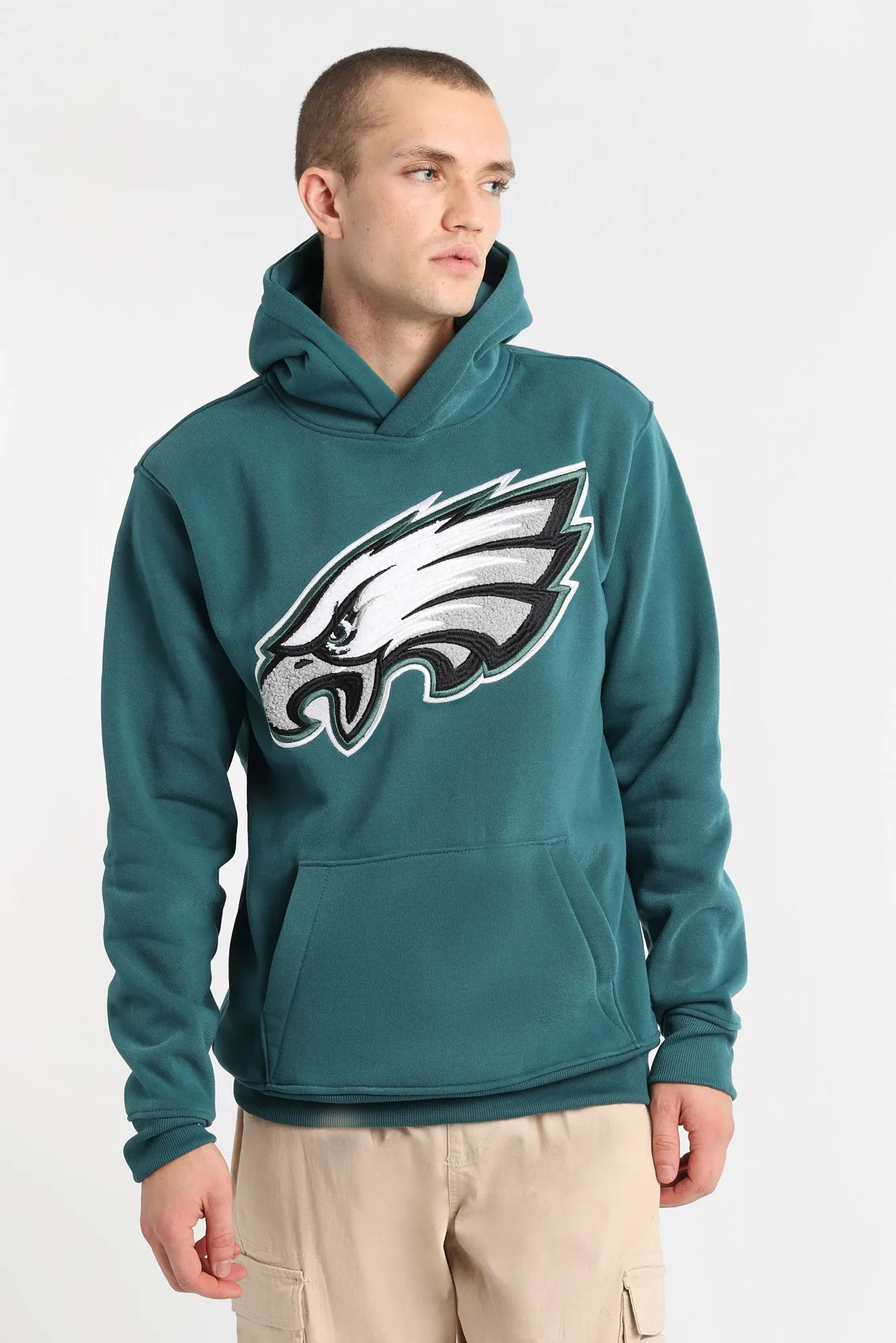 Haut à capuchon logo chenille Philadelphia Eagles sold by West49