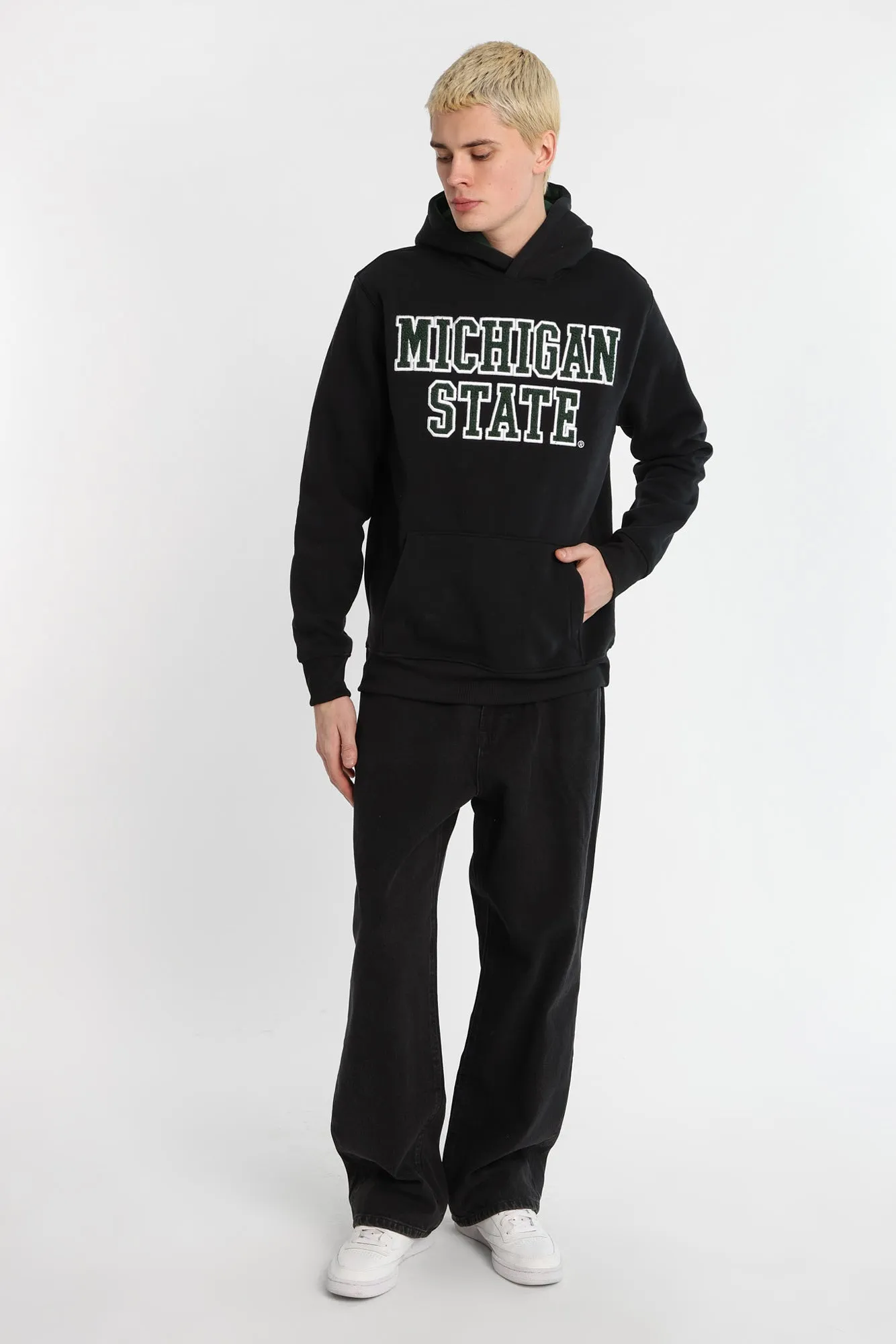 Michigan State Spartans Chenille Contrast Hoodie sold by West49 product image thumbnail 4