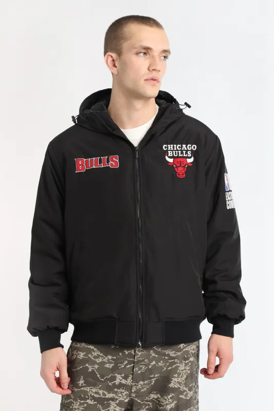 Chicago Bulls Hooded Bomber Jacket made by West49