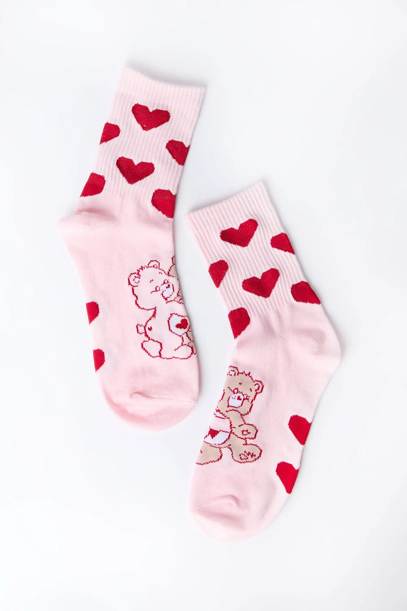 Chaussettes imprimées Care Bears à coeurs sold by West49