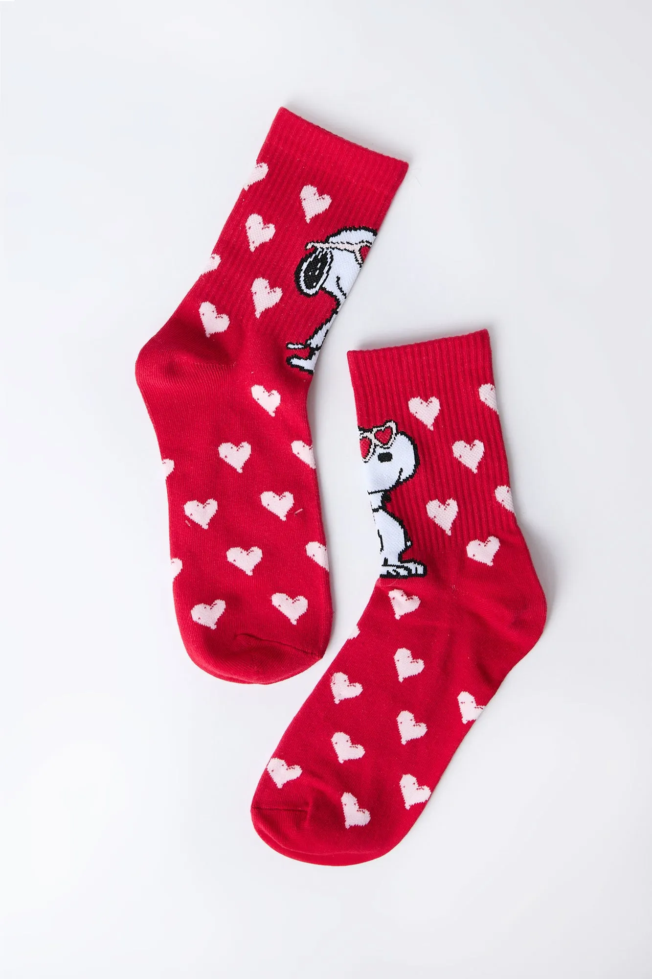 Peanuts Snoopy Hearts Crew Socks sold by West49