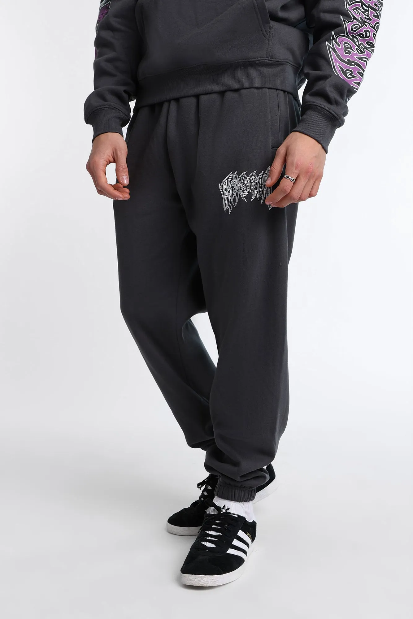 Jogger en molleton imprimé logo gothique Arsenic sold by West49 product image thumbnail 5