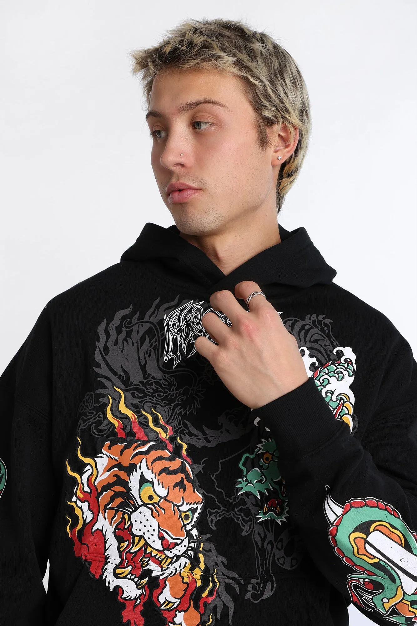 Arsenic Dragon & Tiger Graphic Hoodie sold by West49 product image thumbnail 3