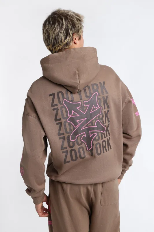 Haut à capuchon imprimé en contraste Zoo York sold by West49