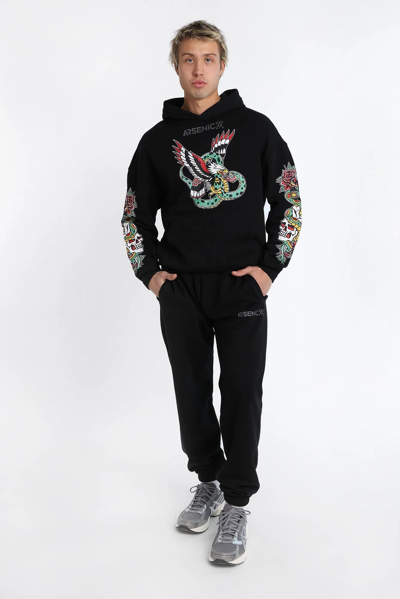 Jogger en molleton imprimé logo HD Arsenic sold by West49 product image thumbnail 5