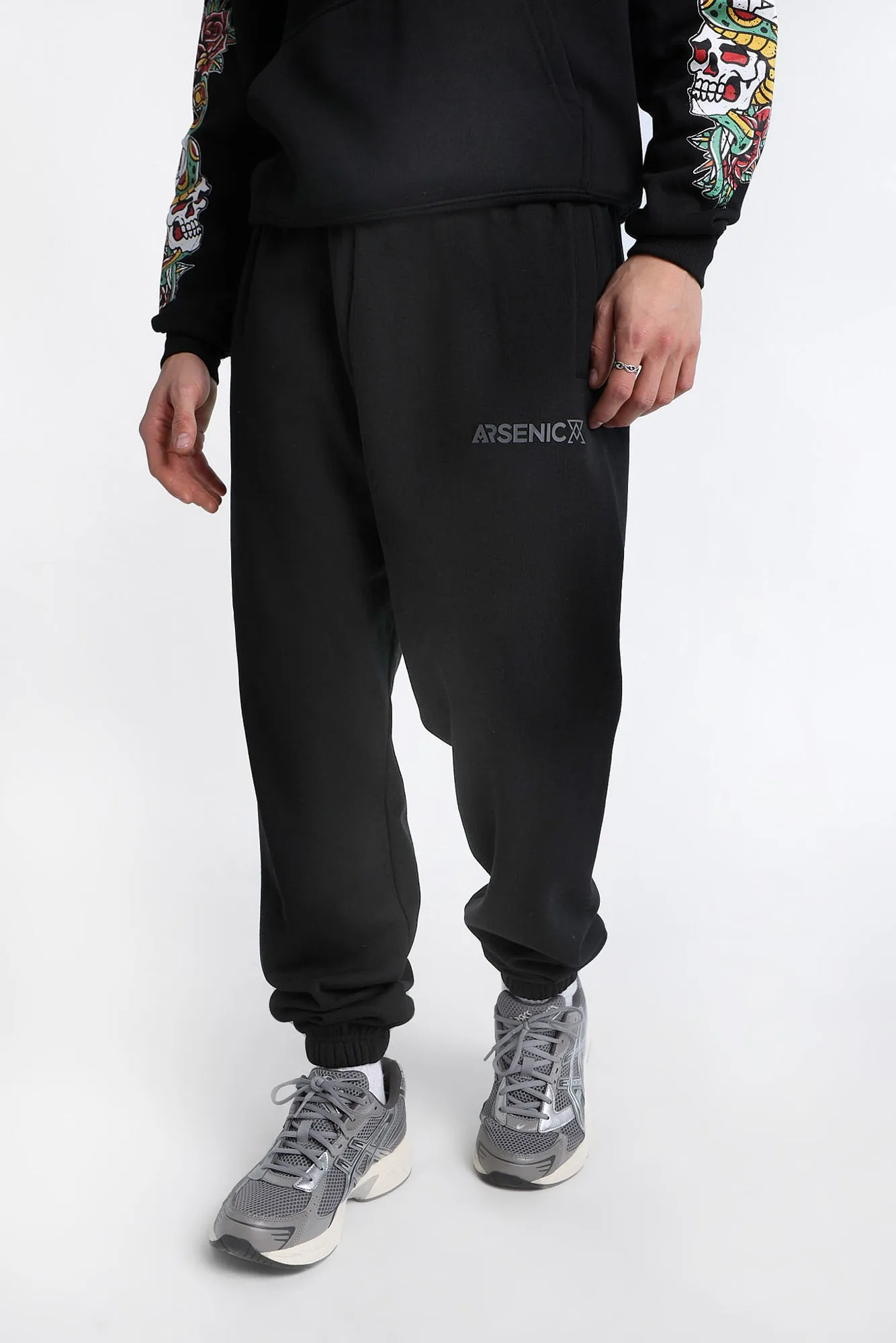 Jogger en molleton imprimé logo HD Arsenic sold by West49 product image thumbnail 2