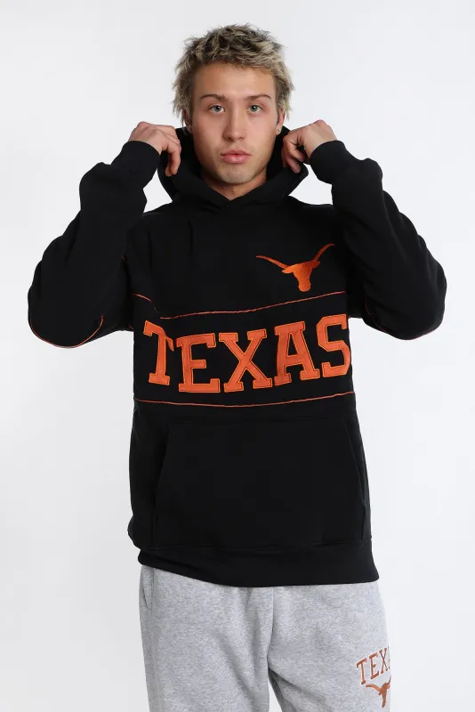 Texas Longhorns Embroidered Panel Hoodie sold by West49