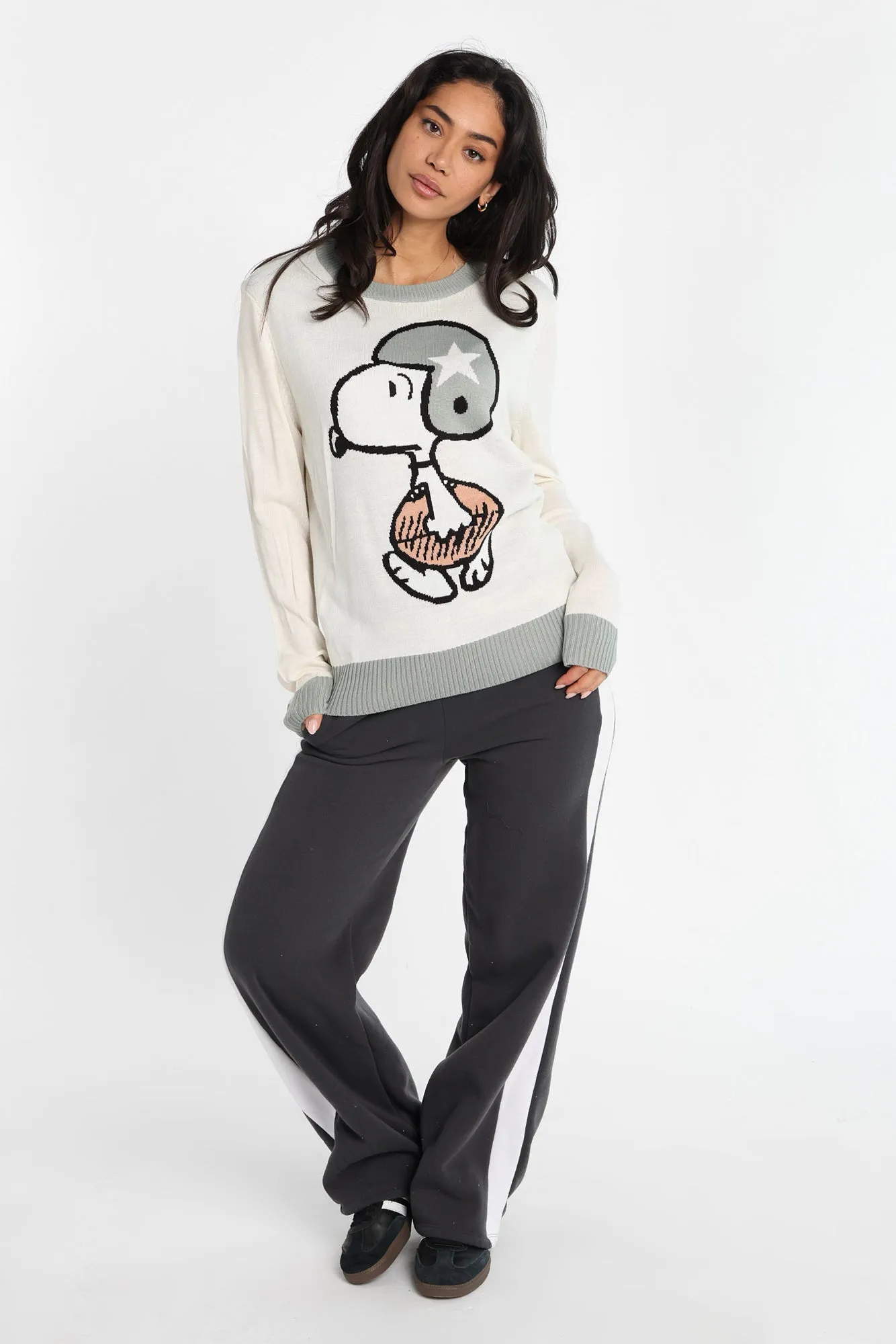 Peanuts Snoopy Football Graphic Crew Neck Sweater sold by West49 product image thumbnail 4