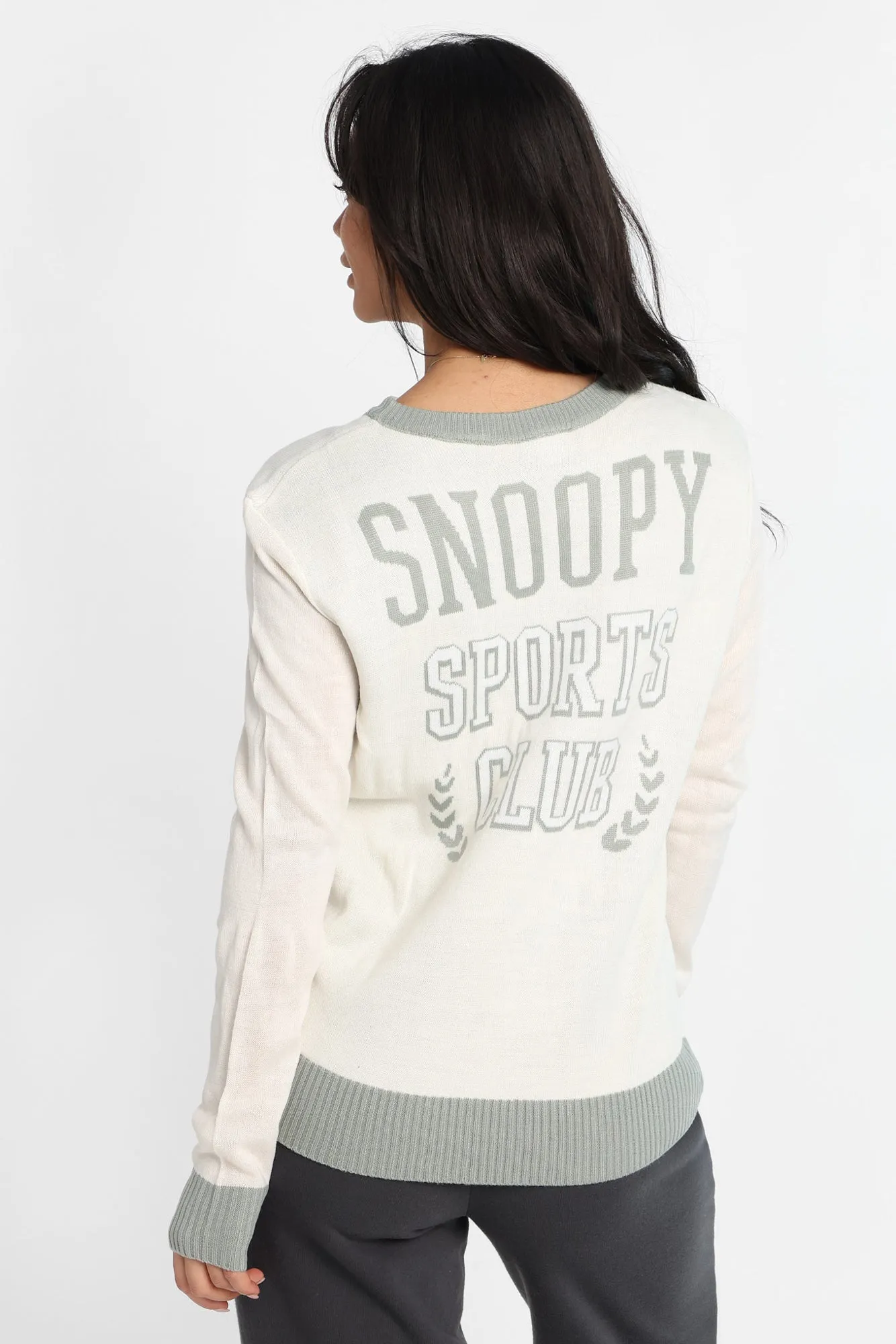 Peanuts Snoopy Football Graphic Crew Neck Sweater sold by West49 product image thumbnail 3