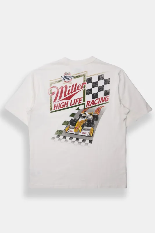 T-shirt surdimensionné imprimé Miller Racing sold by West49