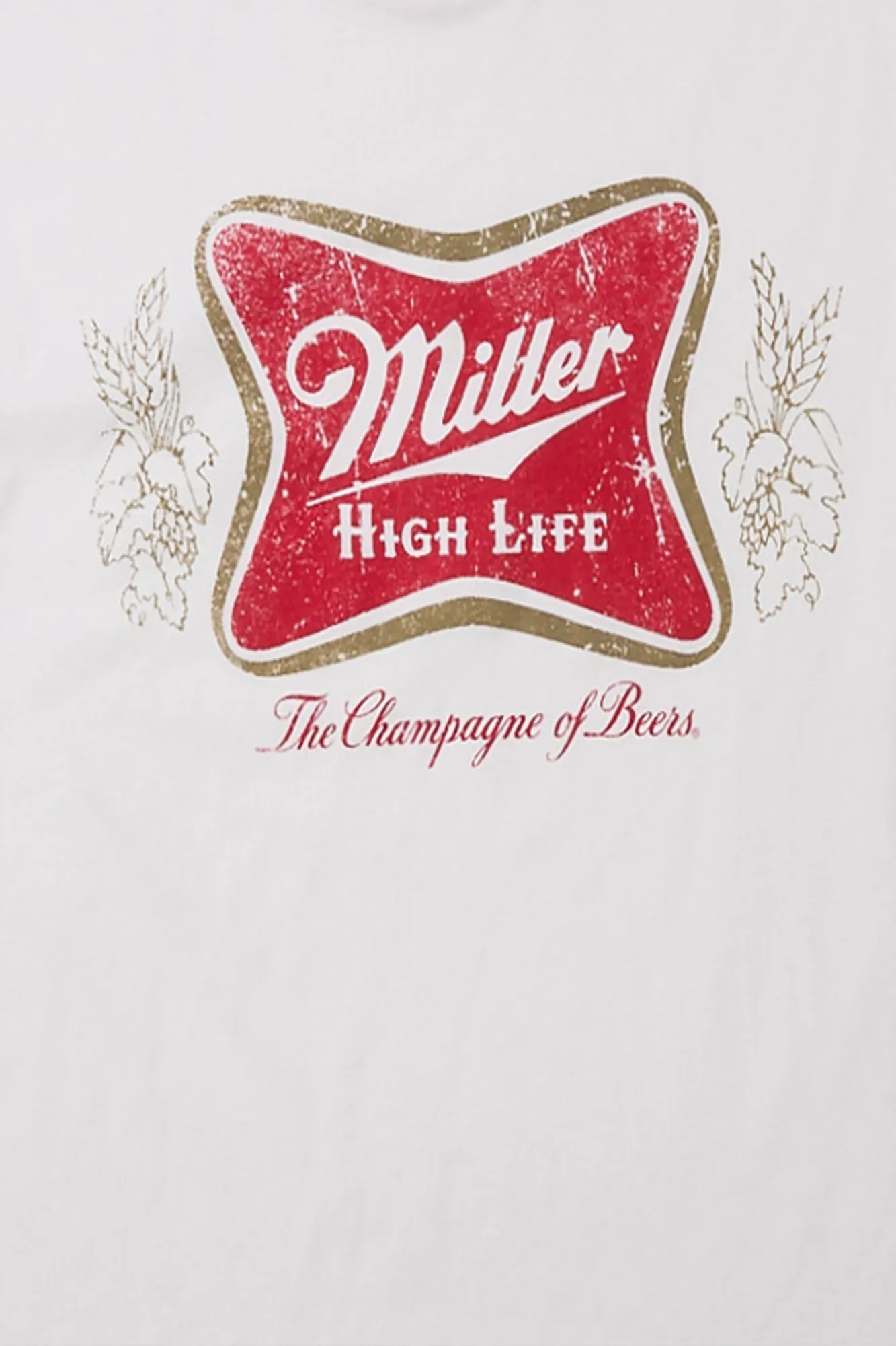 T-shirt surdimensionné à bordure contrastée imprimé Miller High Life sold by West49 product image thumbnail 2