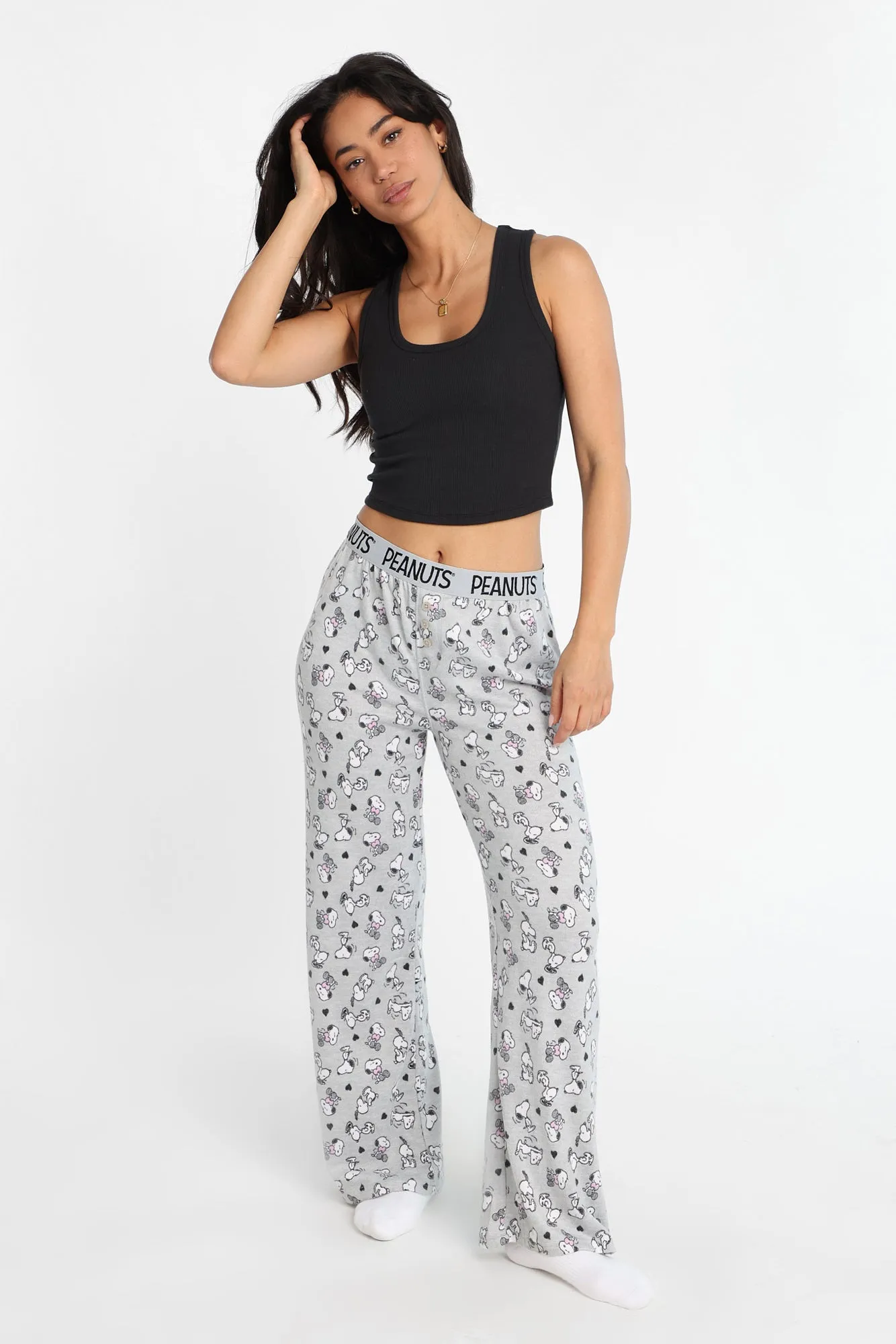 Pantalon pyjama style boxeur imprimé coeurs Peanuts Snoopy sold by West49 product image thumbnail 3