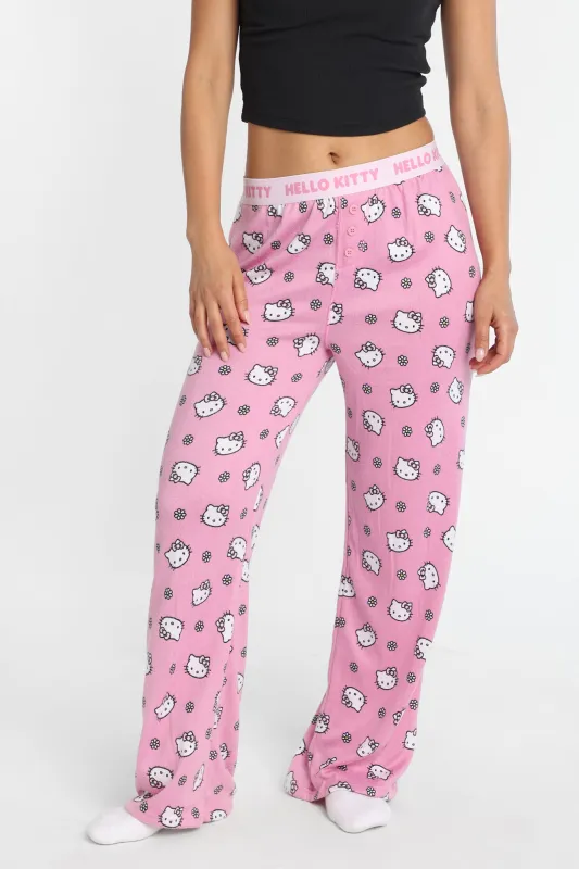 Hello Kitty Flowers Super Soft Pajama Boxer Pants sold by West49