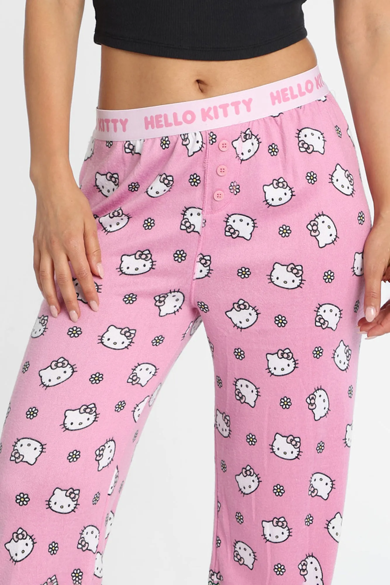 Hello Kitty Flowers Super Soft Pajama Boxer Pants sold by West49 product image thumbnail 4