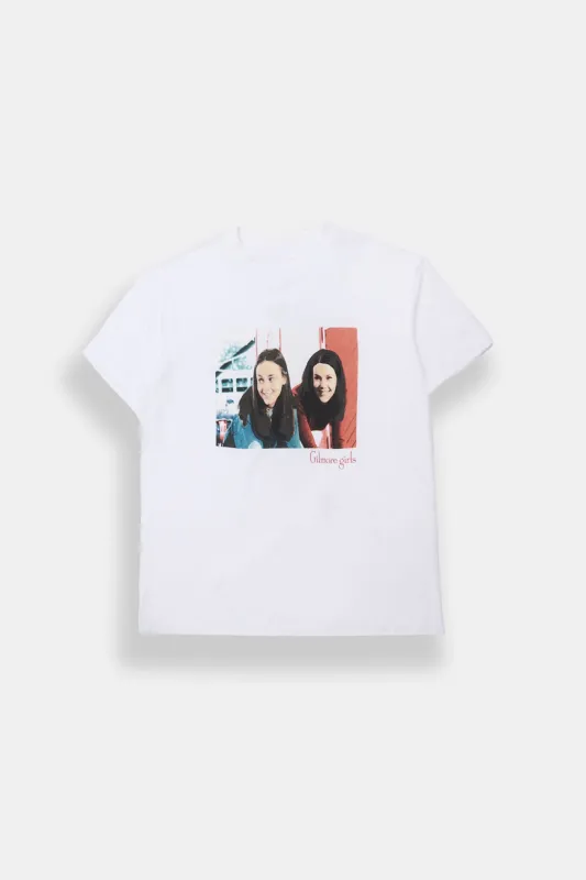 T-shirt coupe boyfriend imprimé Gilmore Girls Rory et Lorelai sold by West49
