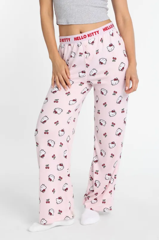 Hello Kitty Cherries Super Soft Pajama Boxer Pants sold by West49