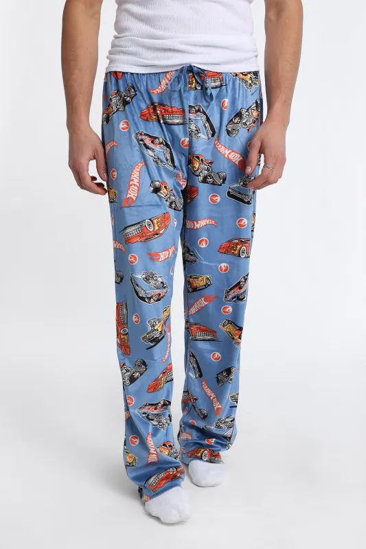 Pantalon pyjama en molleton soyeux imprimé Hot Wheels made by West49