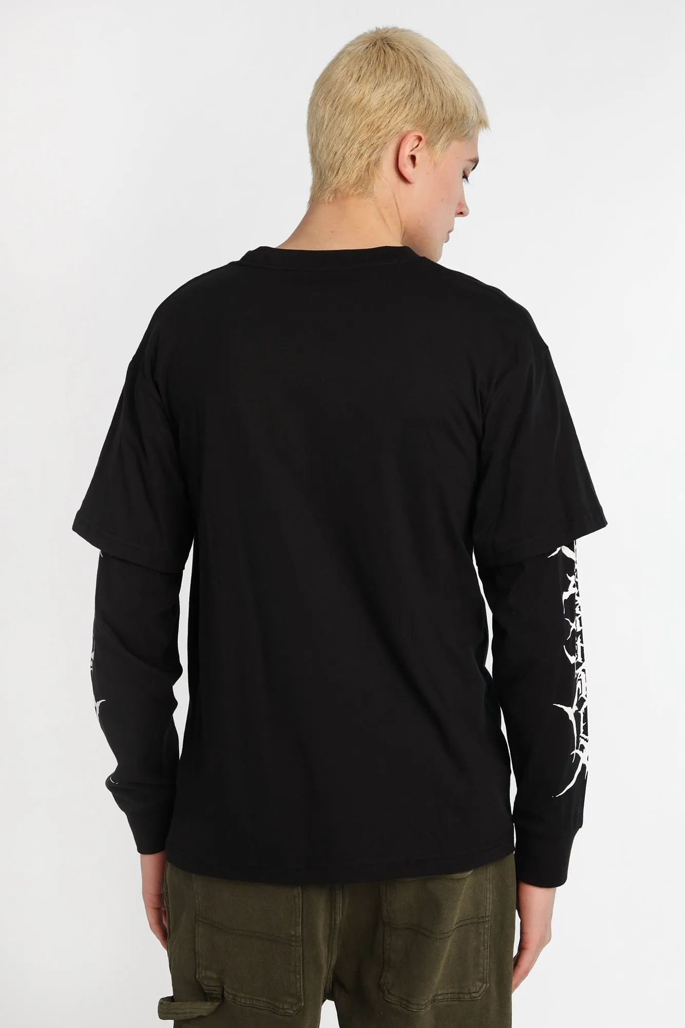 T-shirt à manches longues superposé imprimé gothique Arsenic sold by West49 product image thumbnail 2