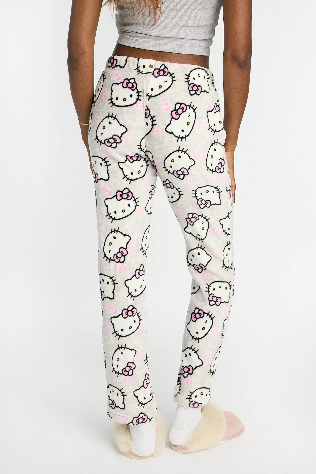 Hello Kitty Bow Plush Pajama Pants sold by West49 product image thumbnail 3